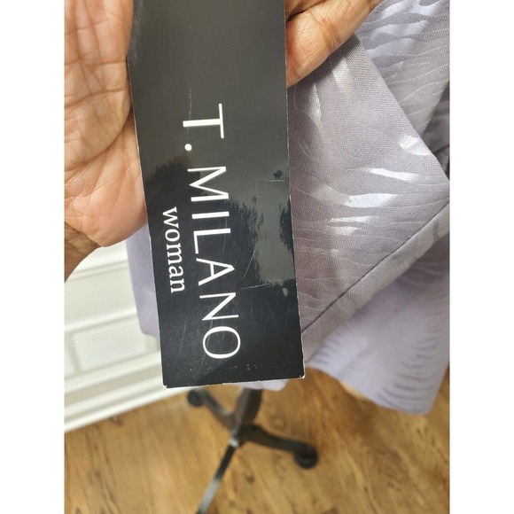 T. Milano Purple 100% Polyester Long Sleeve Single Breasted Blazer Size 22W - Picture 5 of 11